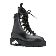 Off-White Leather Ankle Boots