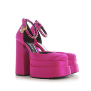Versace Medusa Satin Pumps - WOMEN SHOES - VERSACE - T.Luxy