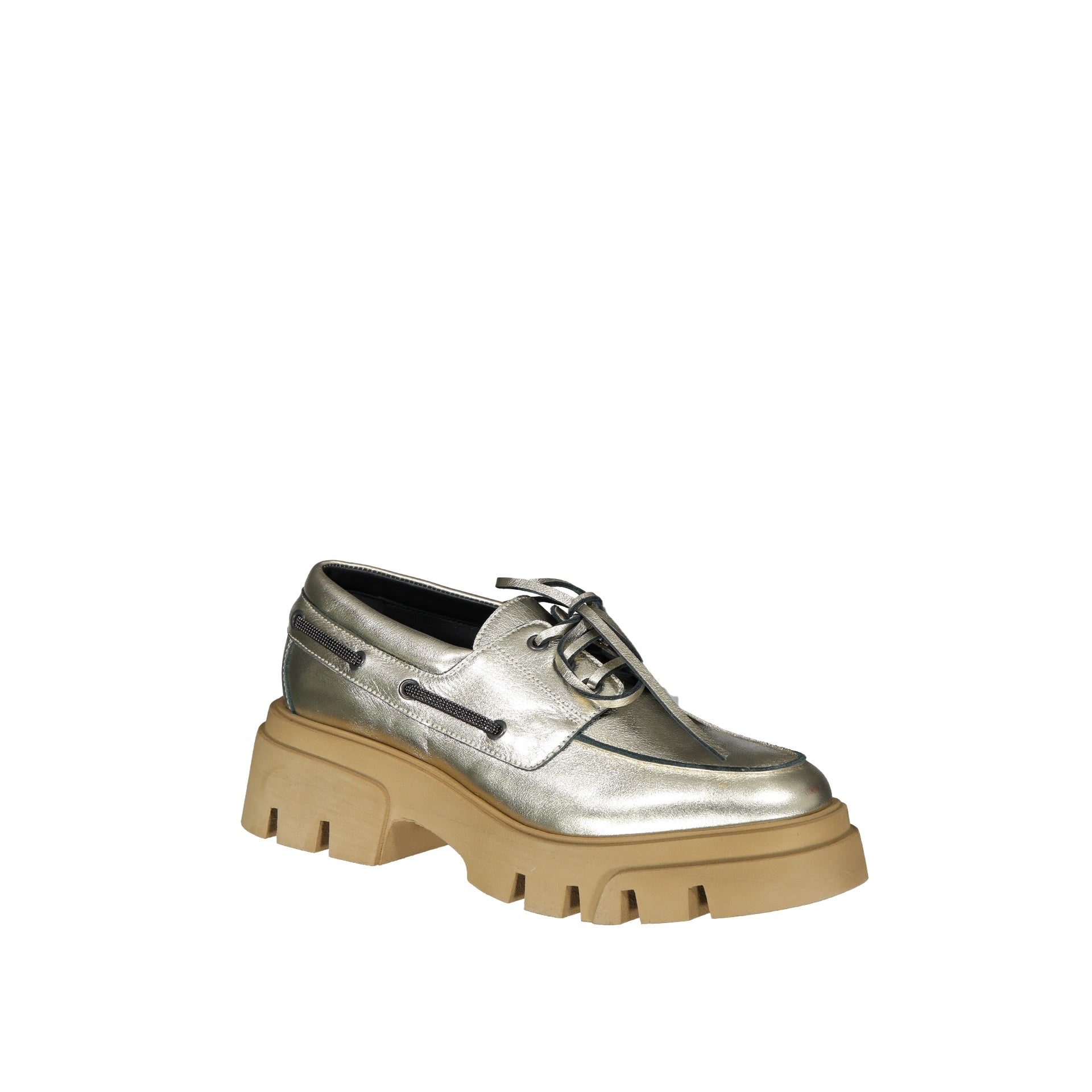 Brunello Cucinelli Leather Loafers - WOMEN SHOES - BRUNELLO CUCINELLI - T.Luxy