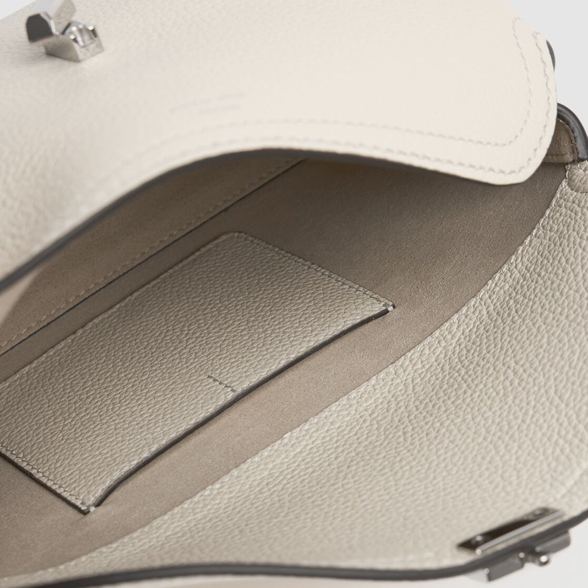 TOTEME T-lock Leather Clutch Bag