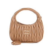 Miu Miu Small Wander Matelassé Hobo Bag - WOMEN BAGS - MIU MIU - T.Luxy