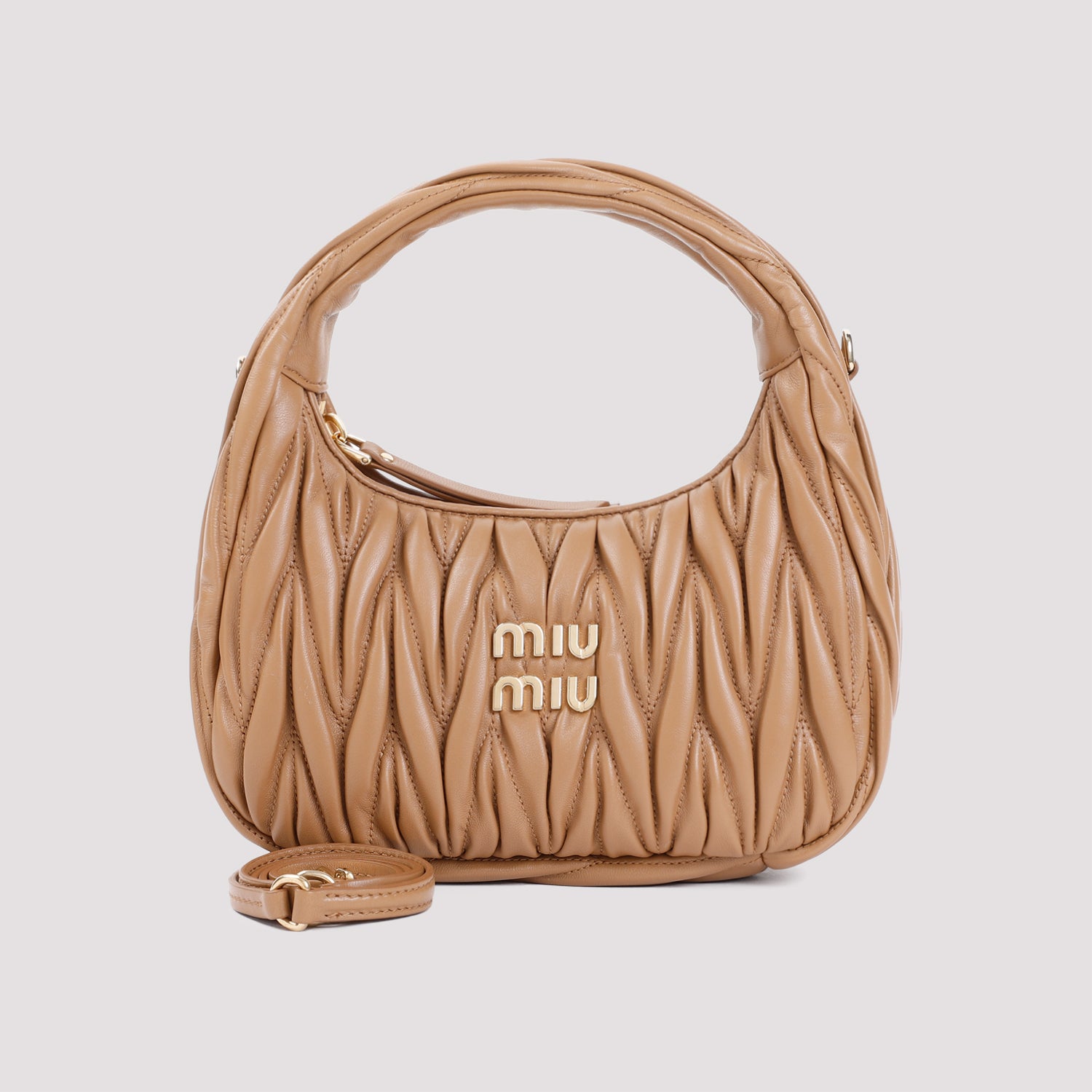Miu Miu Small Wander Matelassé Hobo Bag - WOMEN BAGS - MIU MIU - T.Luxy