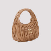 Miu Miu Small Wander Matelassé Hobo Bag - WOMEN BAGS - MIU MIU - T.Luxy
