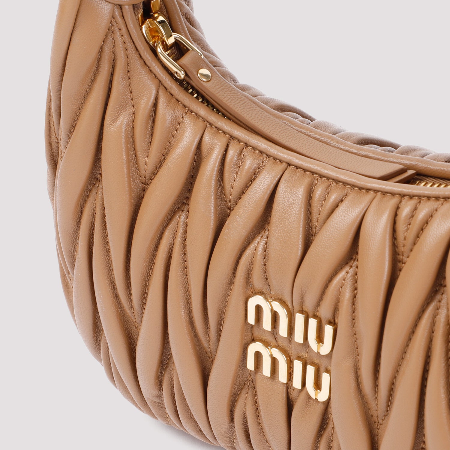 Miu Miu Small Wander Matelassé Hobo Bag - WOMEN BAGS - MIU MIU - T.Luxy