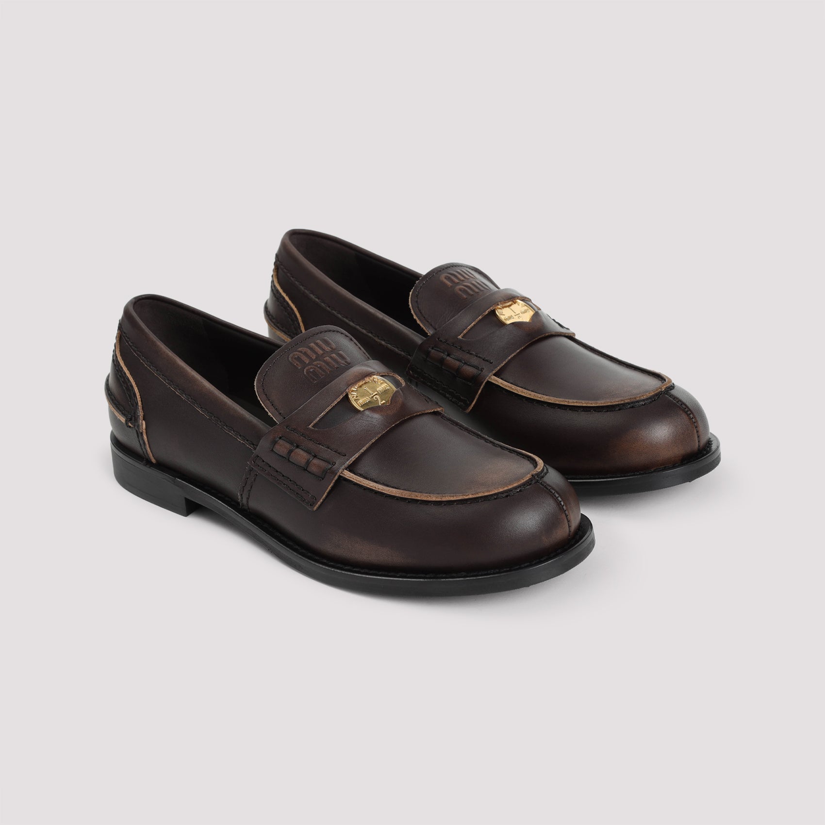 Miu Miu Loafers - Brown | a0e6c9f3ff3cbd8f193024bc67877c69f654d4e4