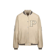 Prada Padded Leather Varsity Jacket