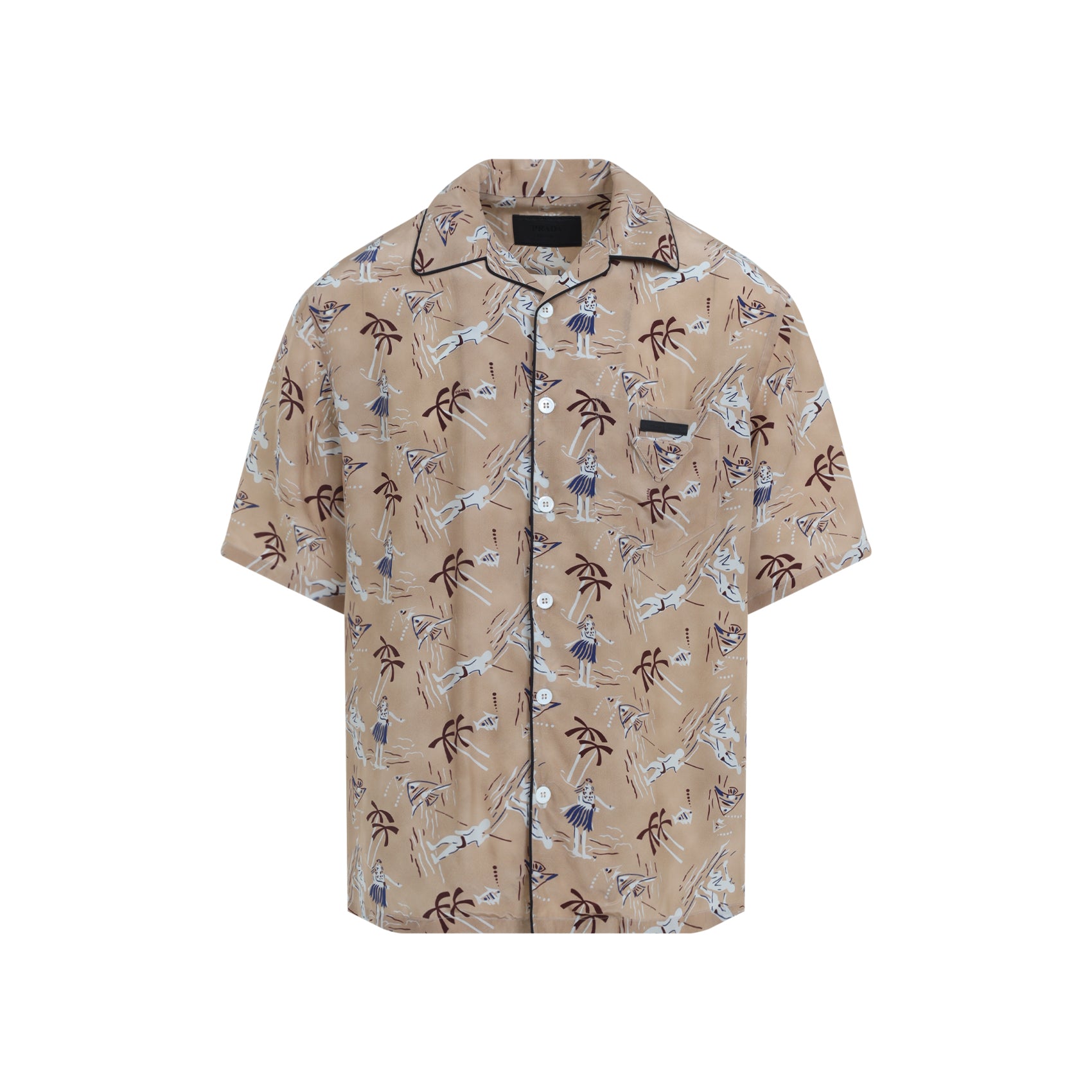 Prada Shirts - Nude & Neutrals | 182c06d96cad10e64fe403fd59956dddb83c5b56