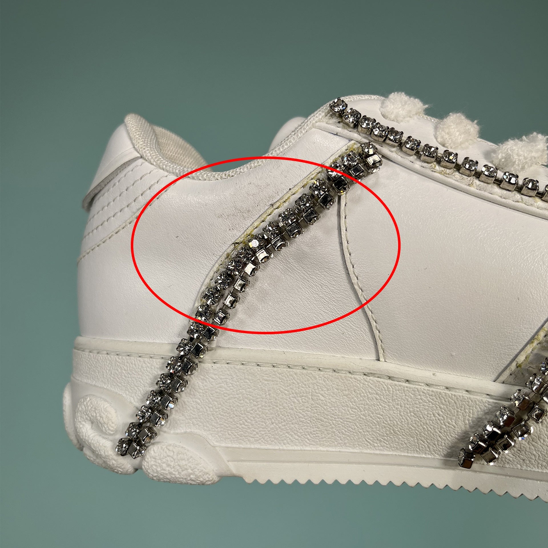 GCDS Crystal-Embellished Sneakers