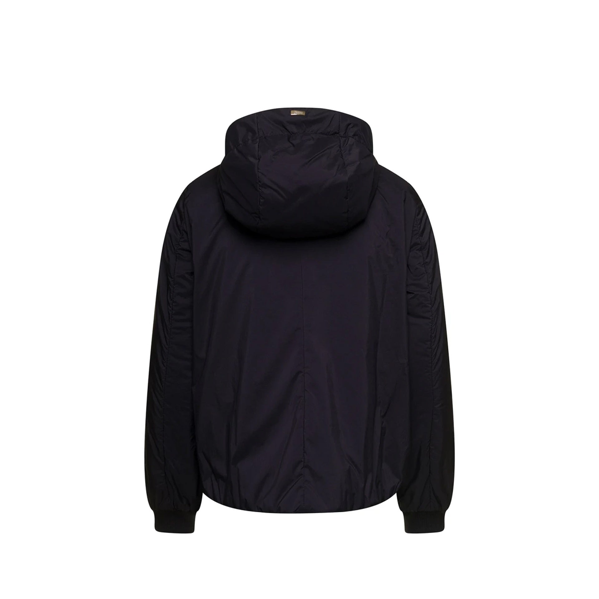 Herno Matt Black Hooded Bomber Jacket - WOMEN CLOTHING - HERNO - T.Luxy