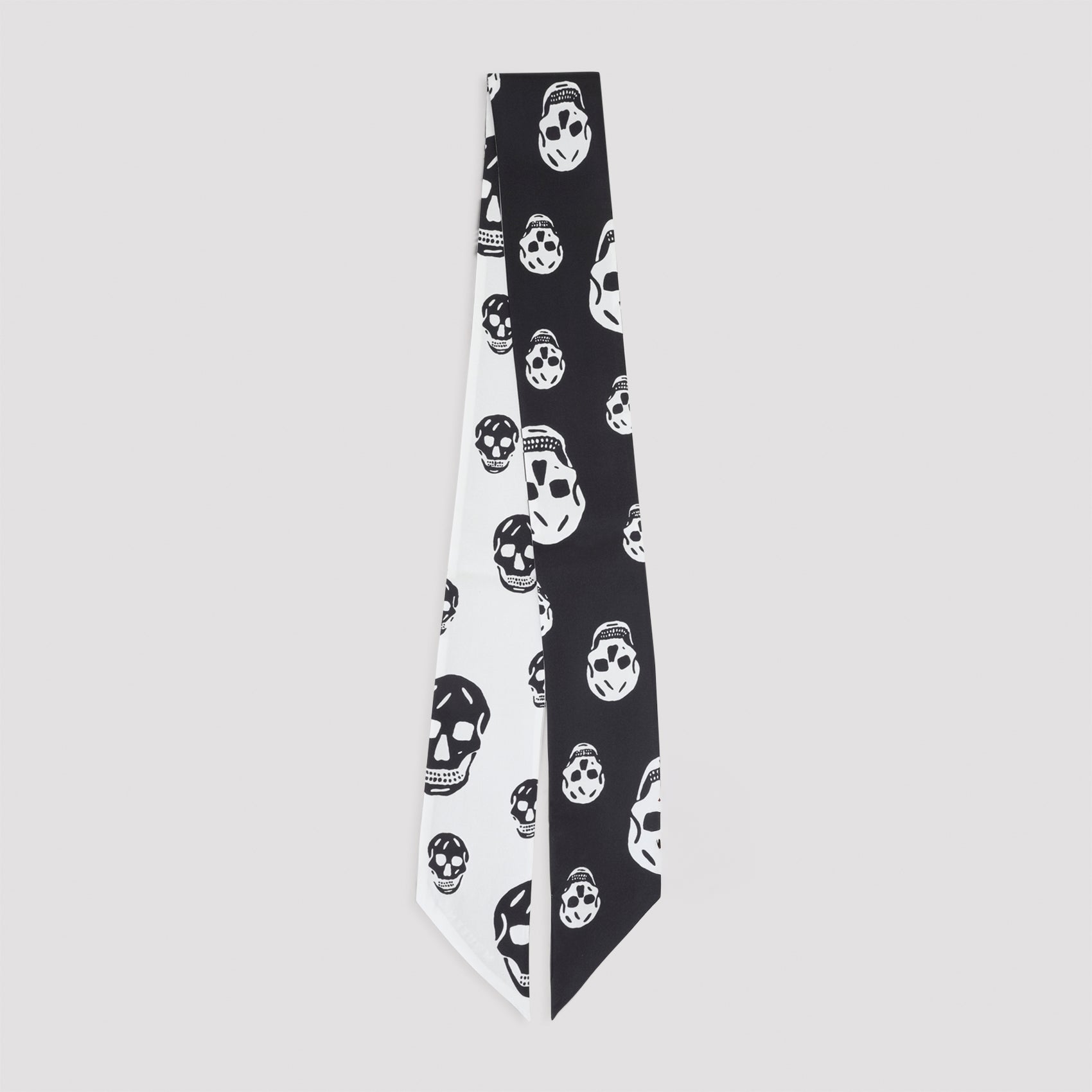Alexander Mcqueen Skull Ribbon Scarf - WOMEN ACCESSORIES - ALEXANDER MCQUEEN - T.Luxy