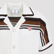 Casablanca Short-Sleeve Crochet Shirt - MEN CLOTHING - Casablanca - T.Luxy