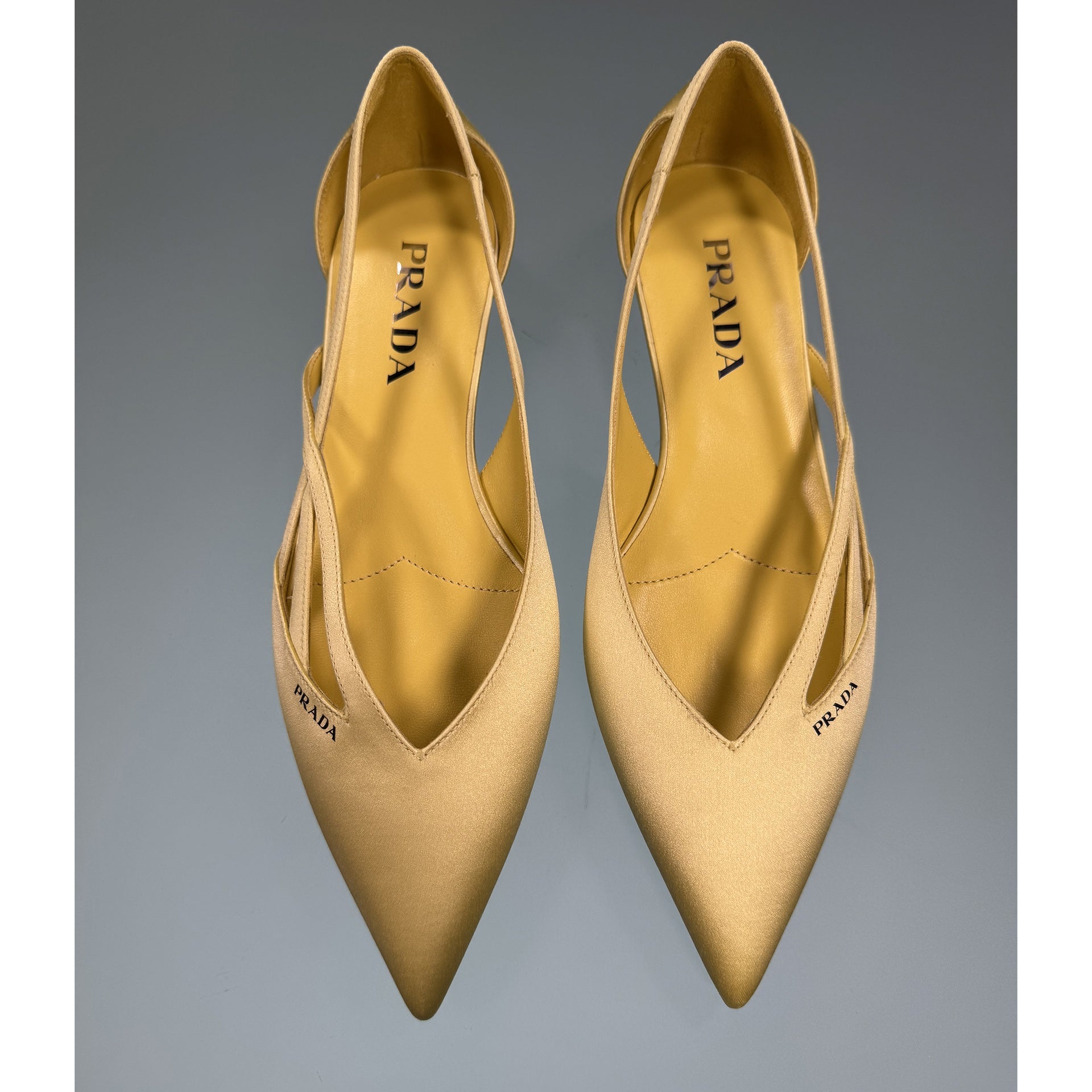 Prada Satin Ballerina Flats