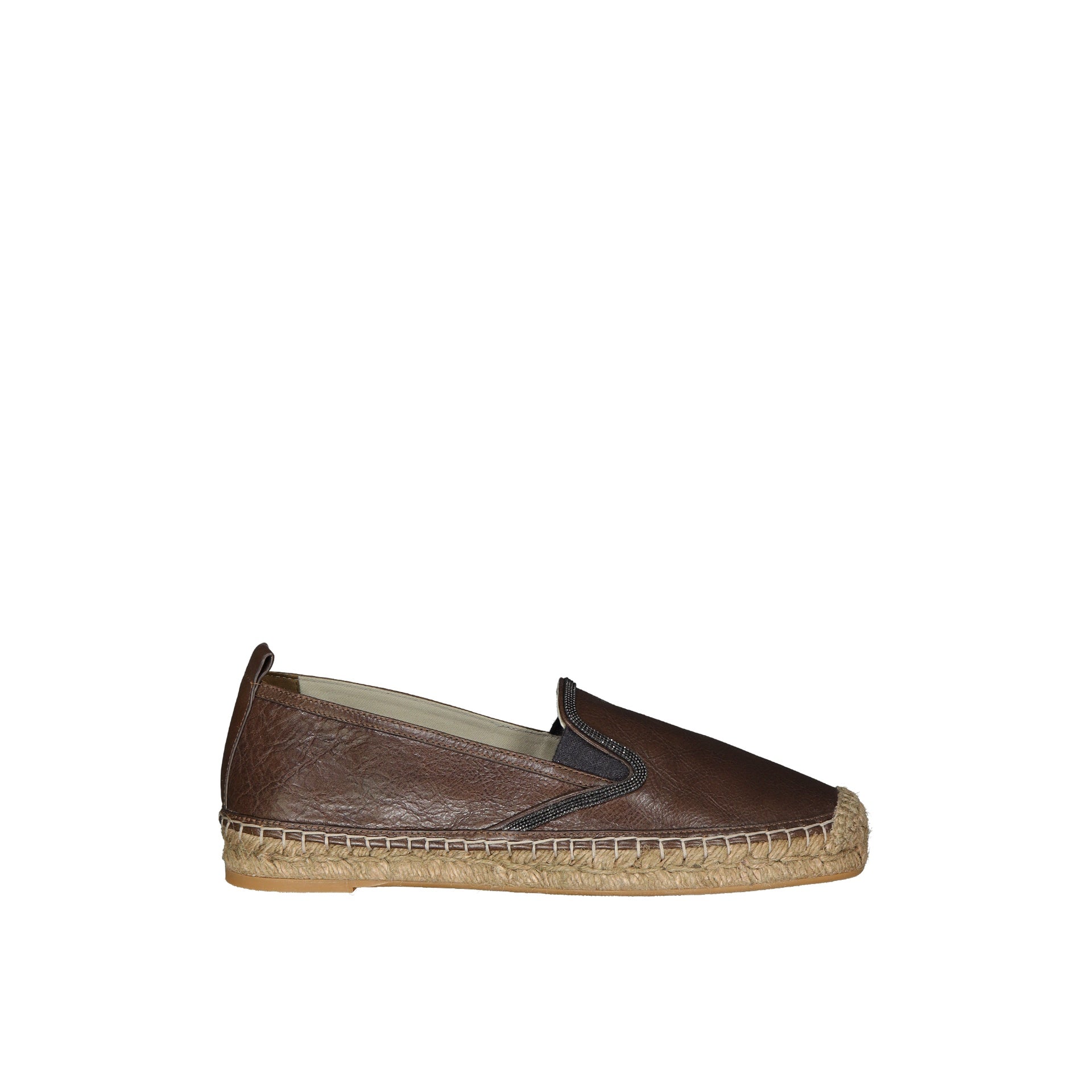 Brunello Cucinelli Leather Espadrilles - WOMEN SHOES - BRUNELLO CUCINELLI - T.Luxy