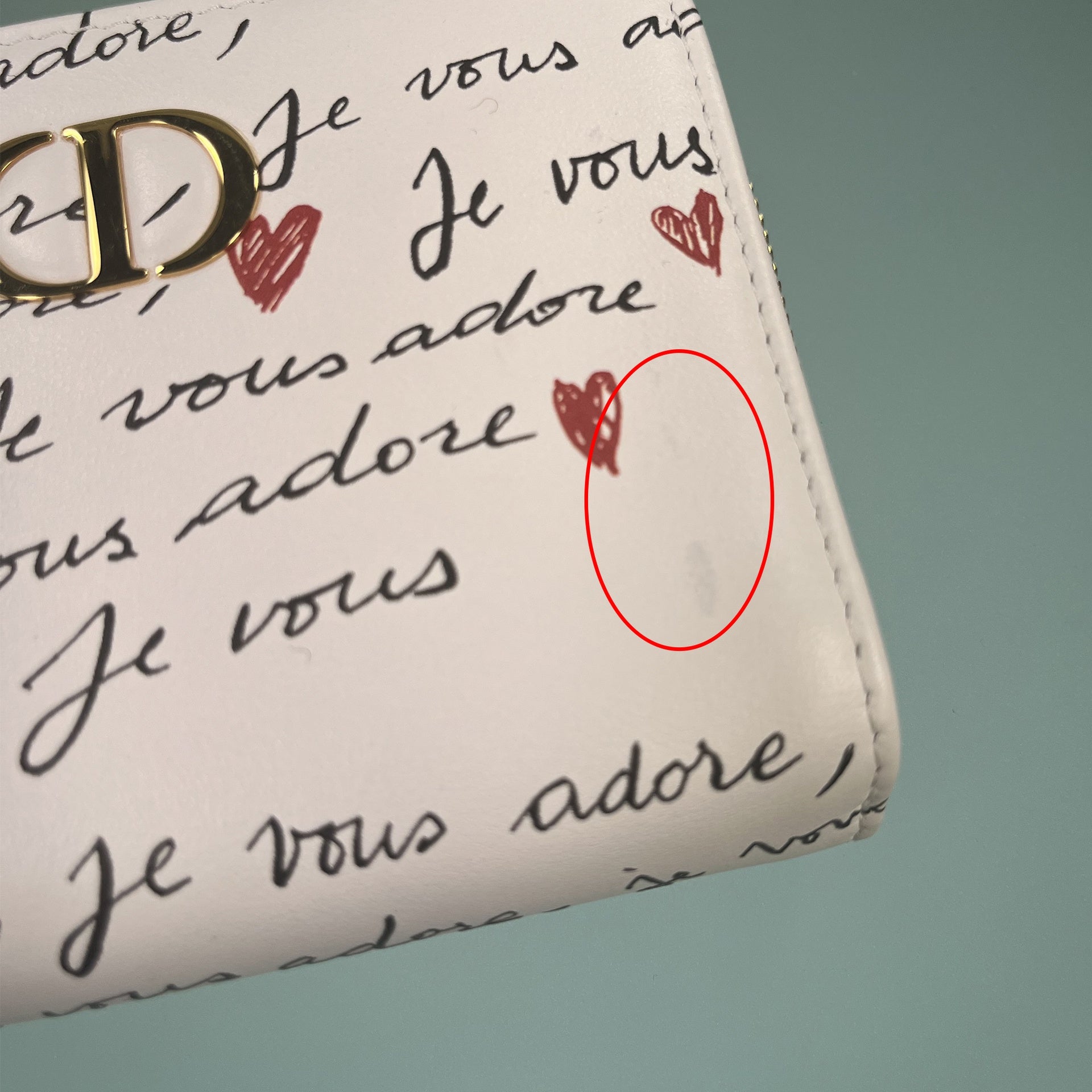 Dior Caro Amour Scarlet Wallet