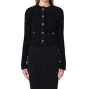 Balenciaga Crop Bouclé Cardigan