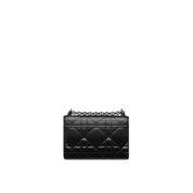 Dior Caro Patent And Matte Shoulder Bag