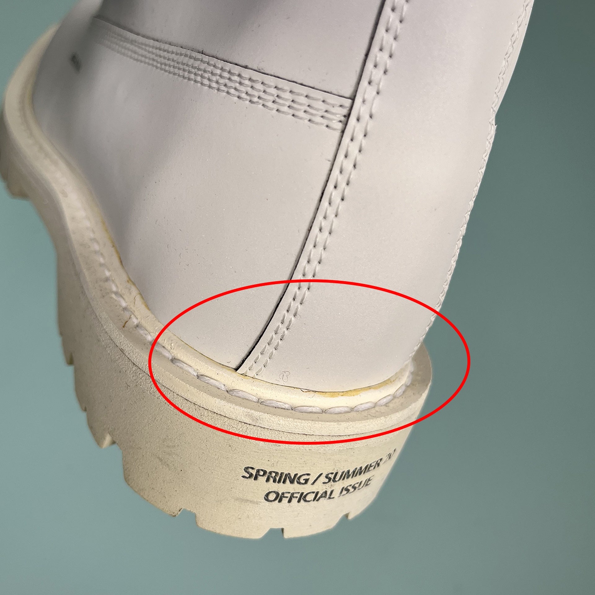 Heron Preston Leather Reflective Ankle Boots