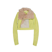 Rick Owen Leather Jacket - WOMEN CLOTHING - RICK OWENS - Tluxy New