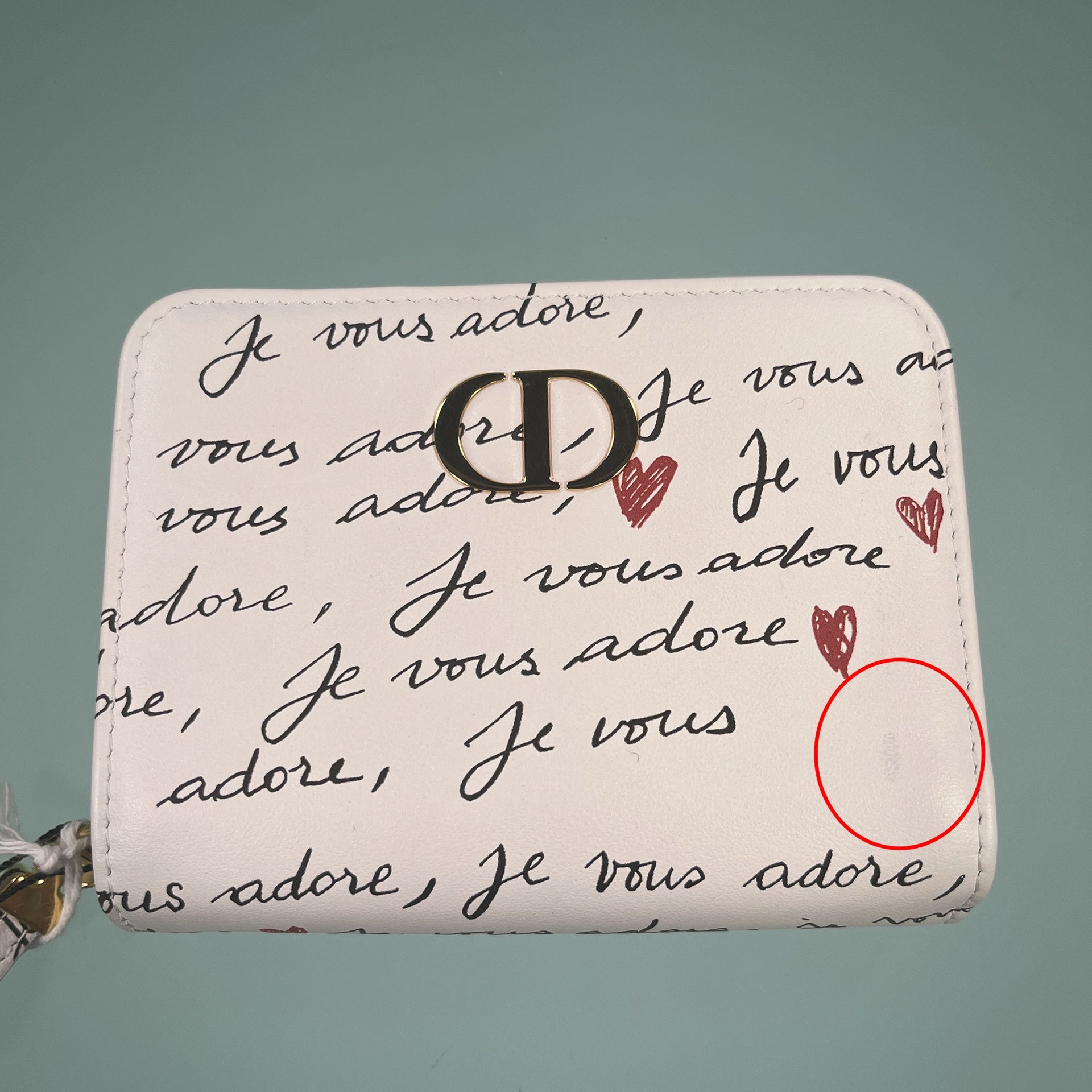Dior Caro Amour Scarlet Wallet