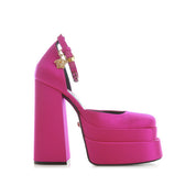 Versace Medusa Satin Pumps - WOMEN SHOES - VERSACE - T.Luxy