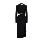Off-White Cut-Out Midi Dress