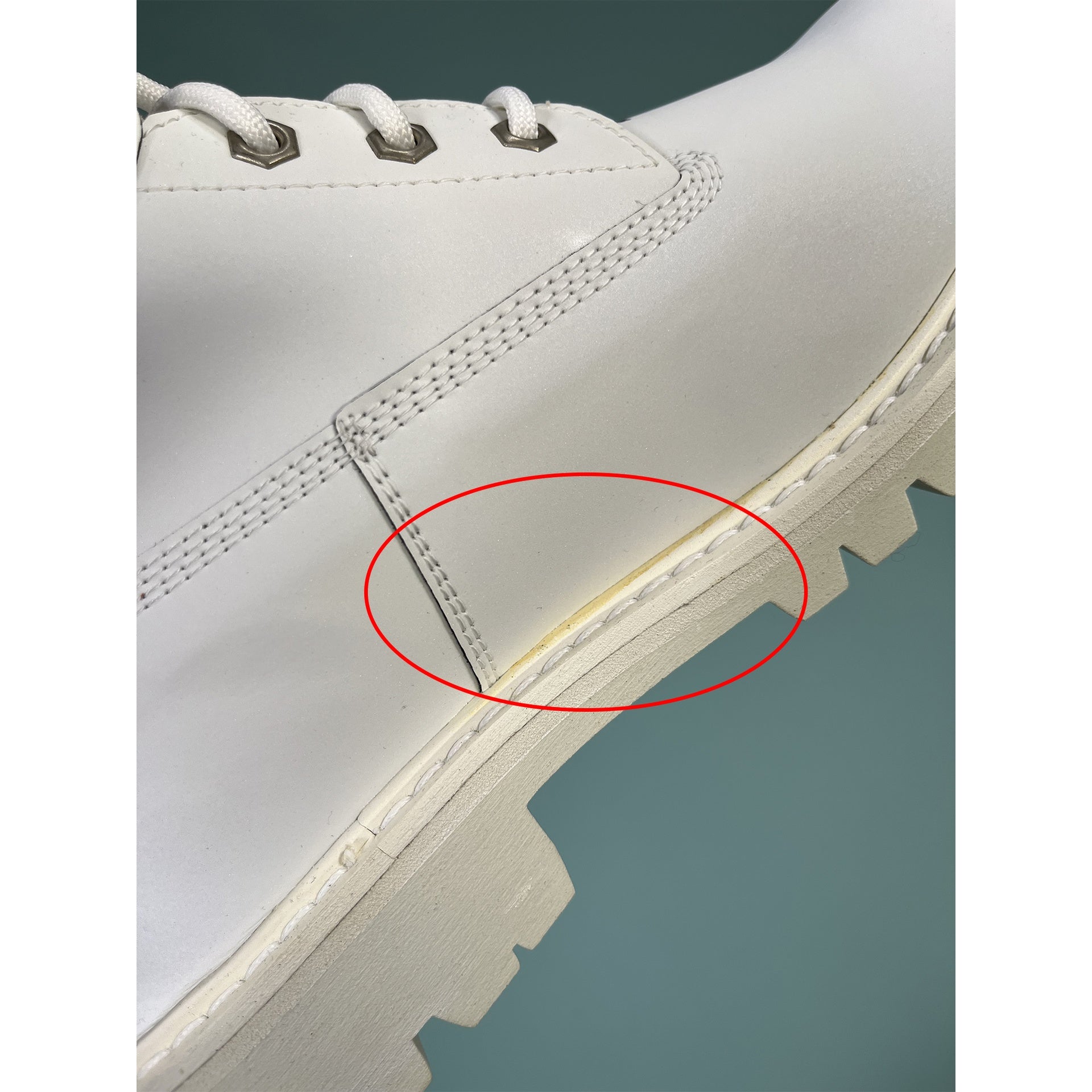 Heron Preston Leather Reflective Ankle Boots