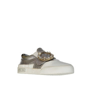 Miu Miu Leather Crystal Sneakers