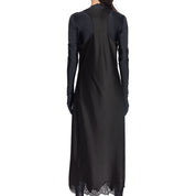 Balenciaga Satin Strappy Midi Dress